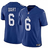 Men & Women & Youth New York Giants #6 Jaxson Dart Blue 2025 Draft F.U.S.E. Vapor Untouchable Limited Stitched Jersey,baseball caps,new era cap wholesale,wholesale hats
